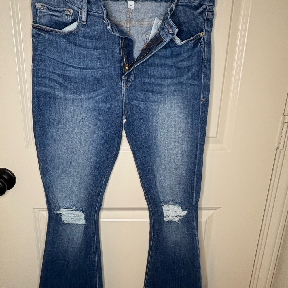 Frame Denim Blue Flare Jeans